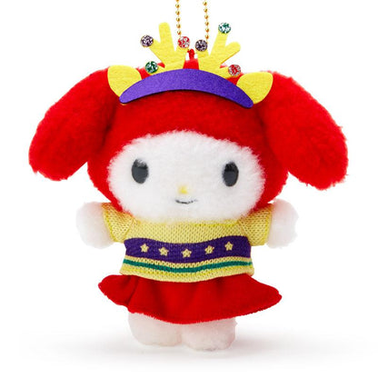 Sanrio My Melody Mascot Holder (Christmas Sweater Design)- Japan Figure Store - #1 Bring To You The Best Japanese Goods