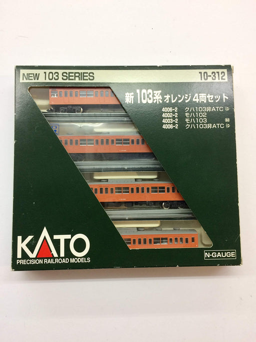Kato N Gauge 103 Series Orange 4 Cars Set - New 10-312 Model- Japan Figure Store - #1 Bring To You The Best Japanese Goods