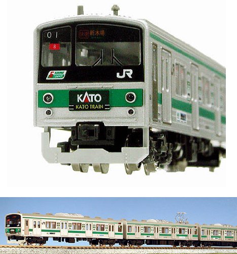 Kato N Gauge 205 Series 10-Car Saikyo Line Train Set Special Project #10-481- Japan Figure Store - #1 Bring To You The Best Japanese Goods