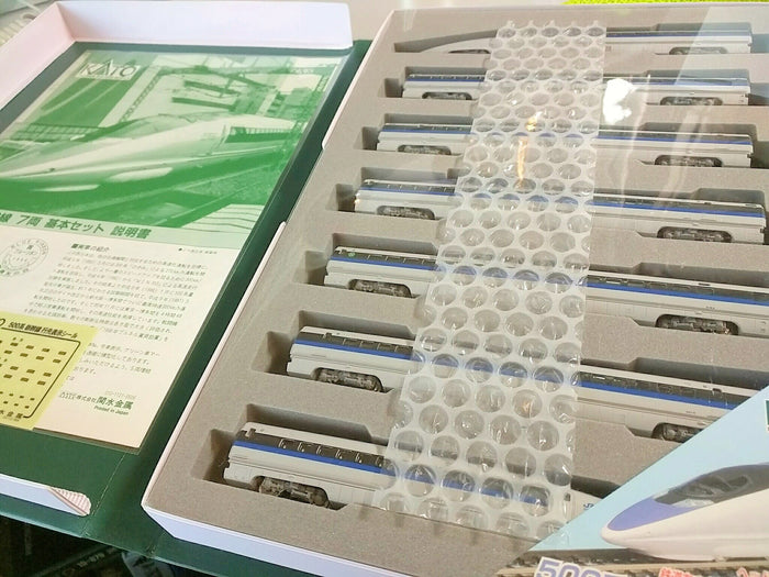 Kato N Gauge Nozomi Shinkansen 500 Series 7-Car Vehicle Set #10-382- Japan Figure Store - #1 Bring To You The Best Japanese Goods