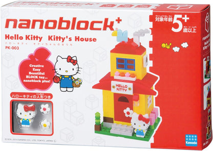 KAWADA Pk-003 Nanoblock Plus Sanrio Hello Kitty Kitty'S House- Japan Figure Store - #1 Bring To You The Best Japanese Goods