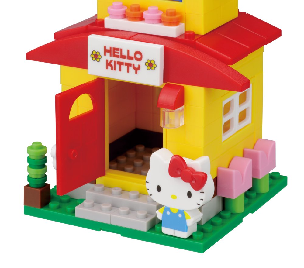 KAWADA Pk-003 Nanoblock Plus Sanrio Hello Kitty Kitty'S House- Japan Figure Store - #1 Bring To You The Best Japanese Goods