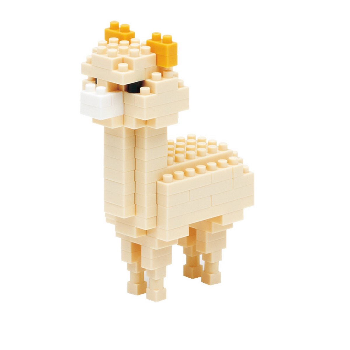 KAWADA Nbc-079 Nanoblock Alpaca Cream- Japan Figure Store - #1 Bring To You The Best Japanese Goods