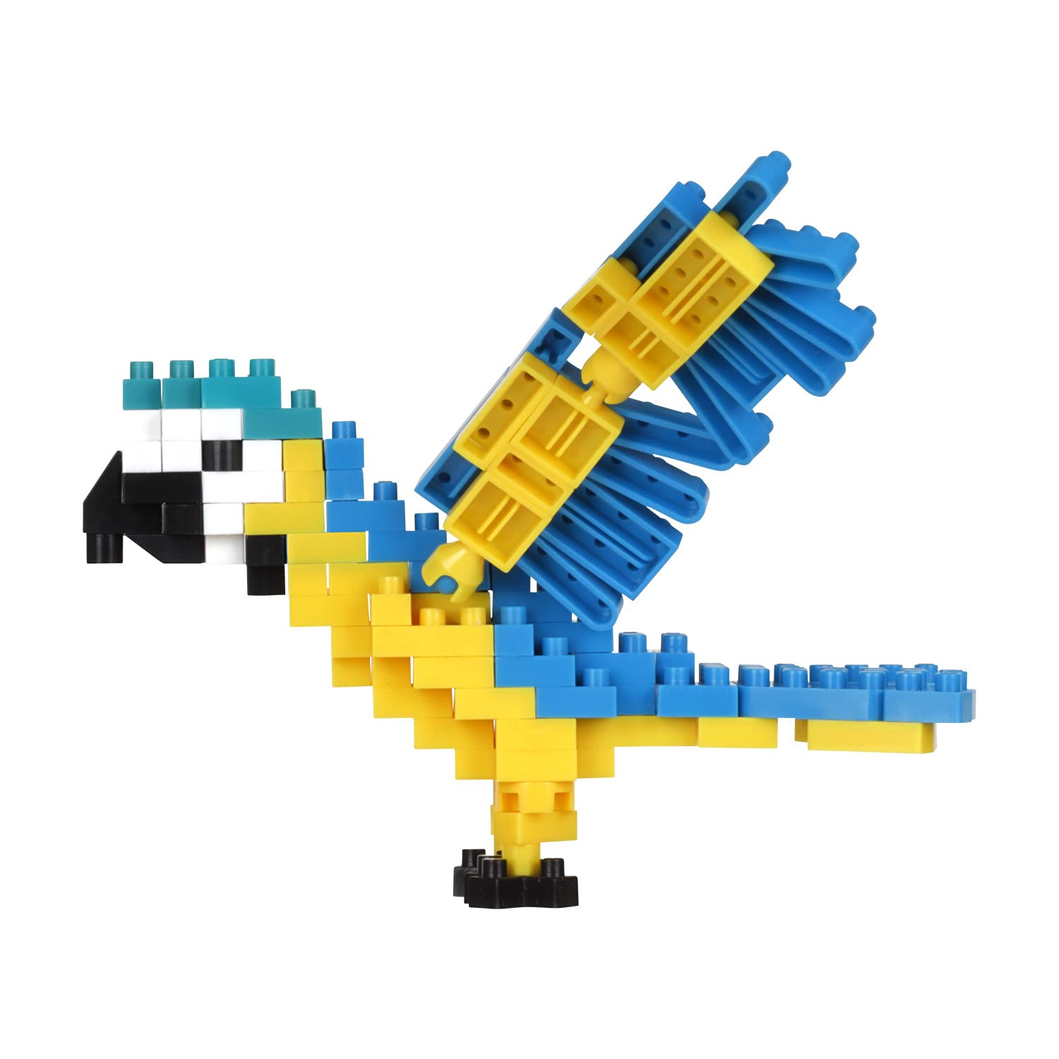 KAWADA Nbc-343 Nanoblock Blue-And-Yellow Macaw- Japan Figure Store - #1 Bring To You The Best Japanese Goods