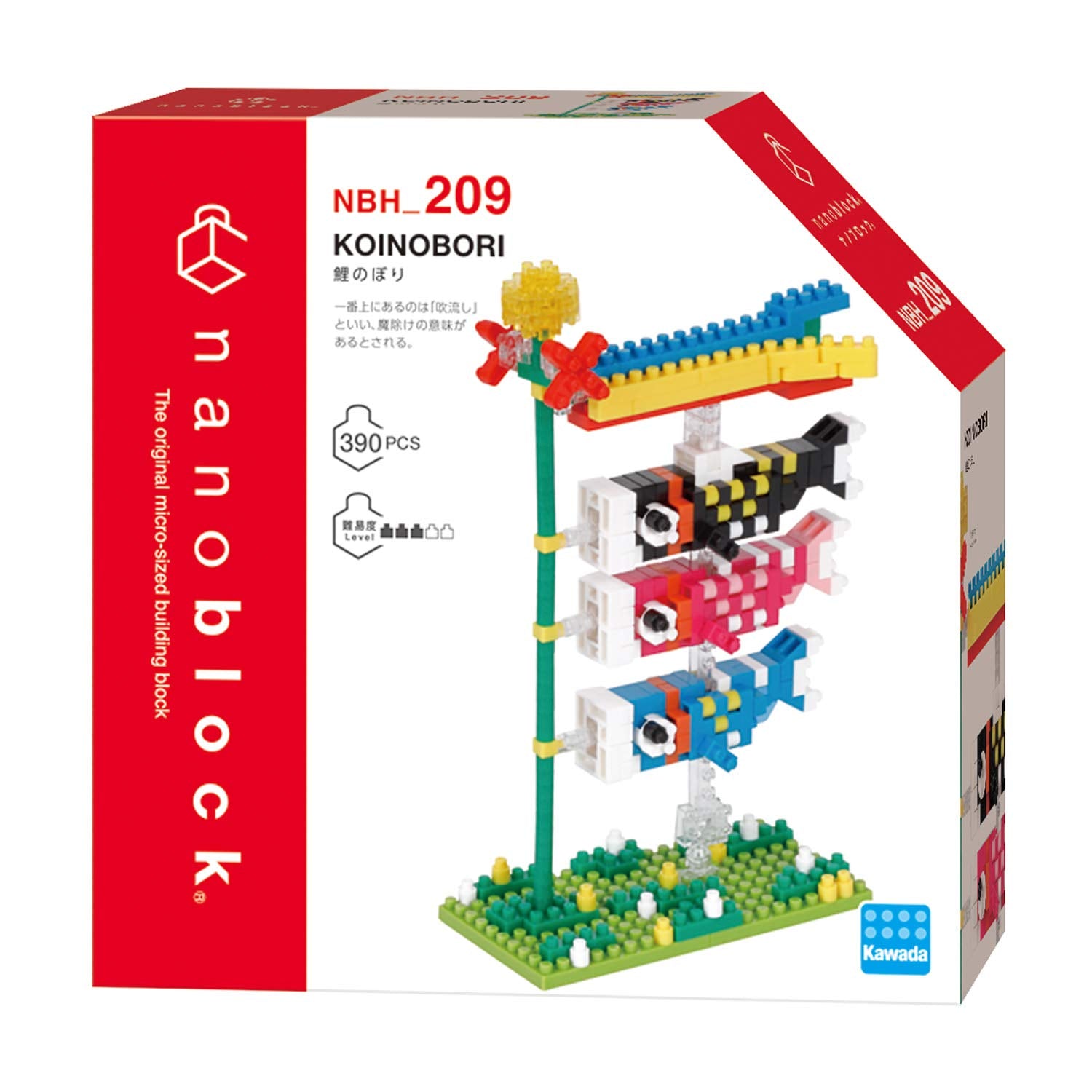 KAWADA Nbh-209 Nanoblock Koinobori- Japan Figure Store - #1 Bring To You The Best Japanese Goods