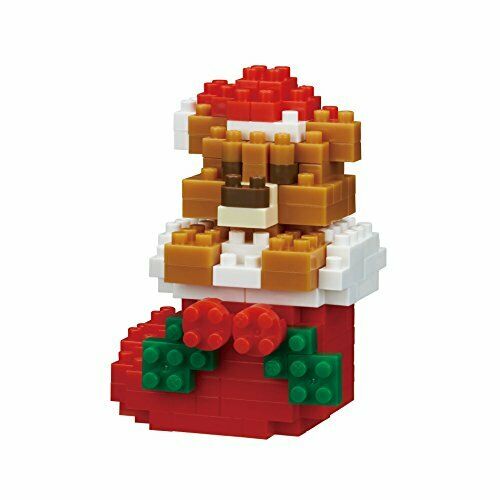 Nanoblock Christmas Teddy Bear Nbc235 - Japan Figure