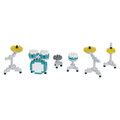 KAWADA Nbc-348 Nanoblock Drum Set Green- Japan Figure Store - #1 Bring To You The Best Japanese Goods