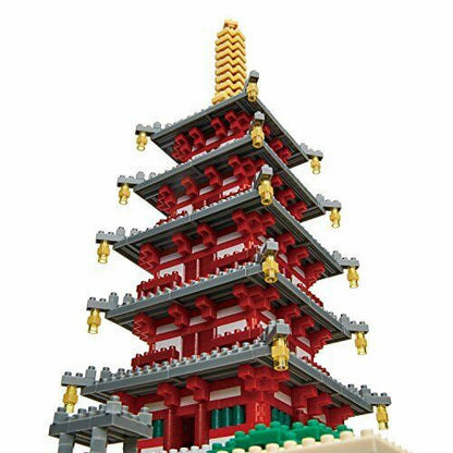 Nanoblock Five-storied Pangoda Deluxe Edition Nb031- Japan Figure Store - #1 Bring To You The Best Japanese Goods