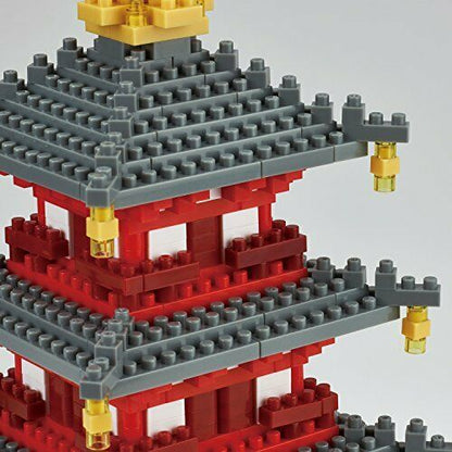 Nanoblock Five-storied Pangoda Deluxe Edition Nb031- Japan Figure Store - #1 Bring To You The Best Japanese Goods