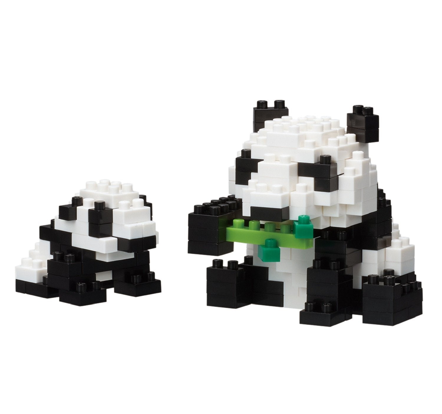 KAWADA Nbc-236 Nanoblock Mother & Baby Giant Panda- Japan Figure Store - #1 Bring To You The Best Japanese Goods