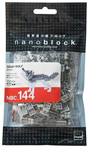 Nanoblock Gray Wolf Nbc_144- Japan Figure Store - #1 Bring To You The Best Japanese Goods