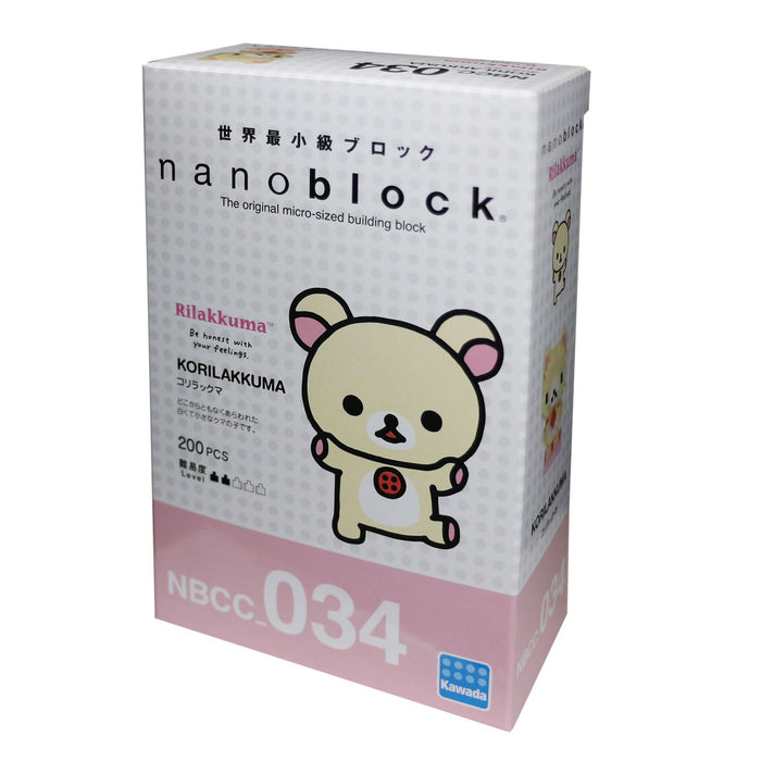 KAWADA Nbcc-034 Nanoblock Korilakkuma- Japan Figure Store - #1 Bring To You The Best Japanese Goods