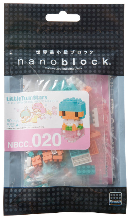 KAWADA Nbcc-020 Nanoblock Sanrio Little Twin Stars Kiki Starberry- Japan Figure Store - #1 Bring To You The Best Japanese Goods