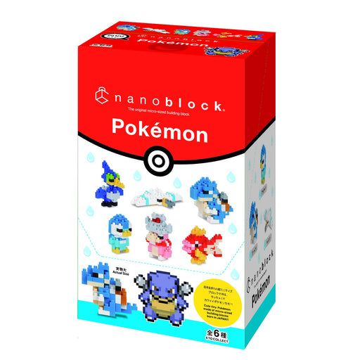 Kawada Nonoblock Mini Nano Pokemon Water Type 1 Box x 6 Pieces Pokemon Japanese box- Japan Figure Store - #1 Bring To You The Best Japanese Goods