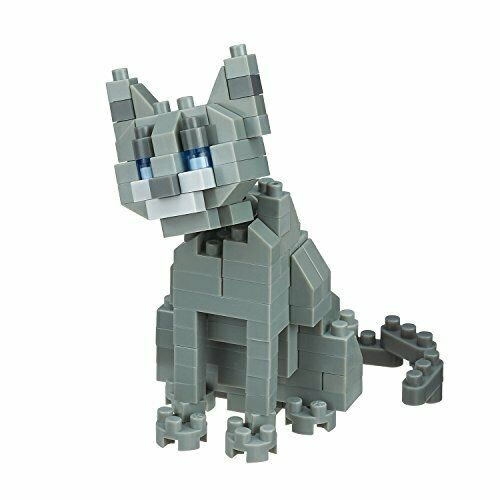 Nanoblock Nbc-266 Cat Breed Russian Blue- Japan Figure Store - #1 Bring To You The Best Japanese Goods