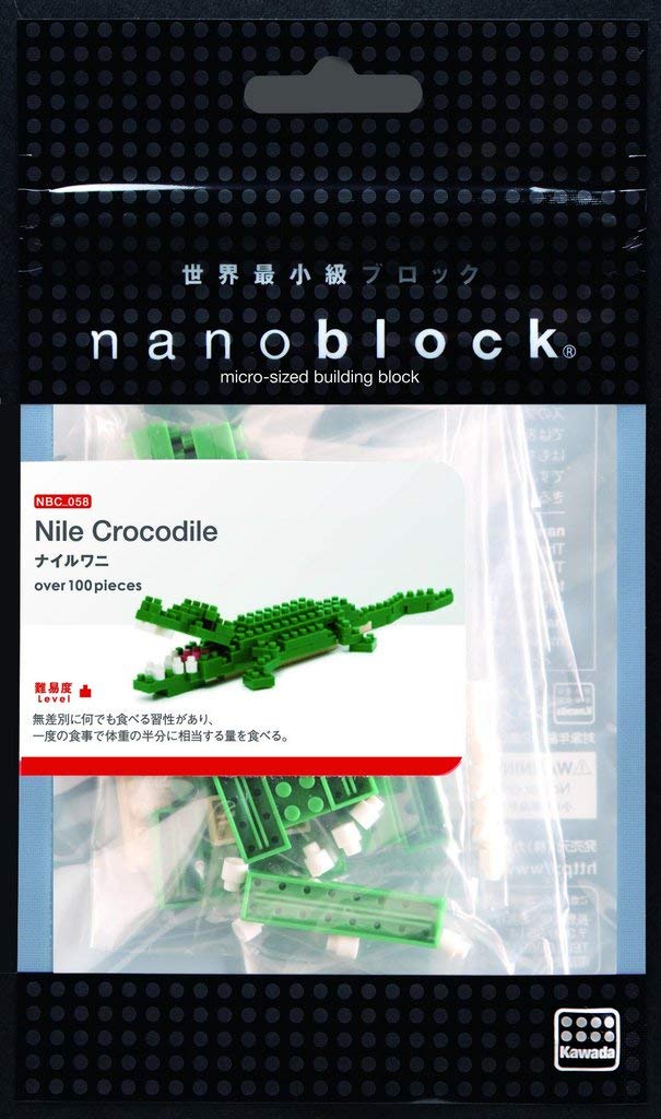 KAWADA Nbc-058 Nanoblock Nile Crocodile- Japan Figure Store - #1 Bring To You The Best Japanese Goods