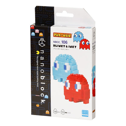 KAWADA Nbcc-106 Nanoblock Pac-Man Blinky & Inky- Japan Figure Store - #1 Bring To You The Best Japanese Goods