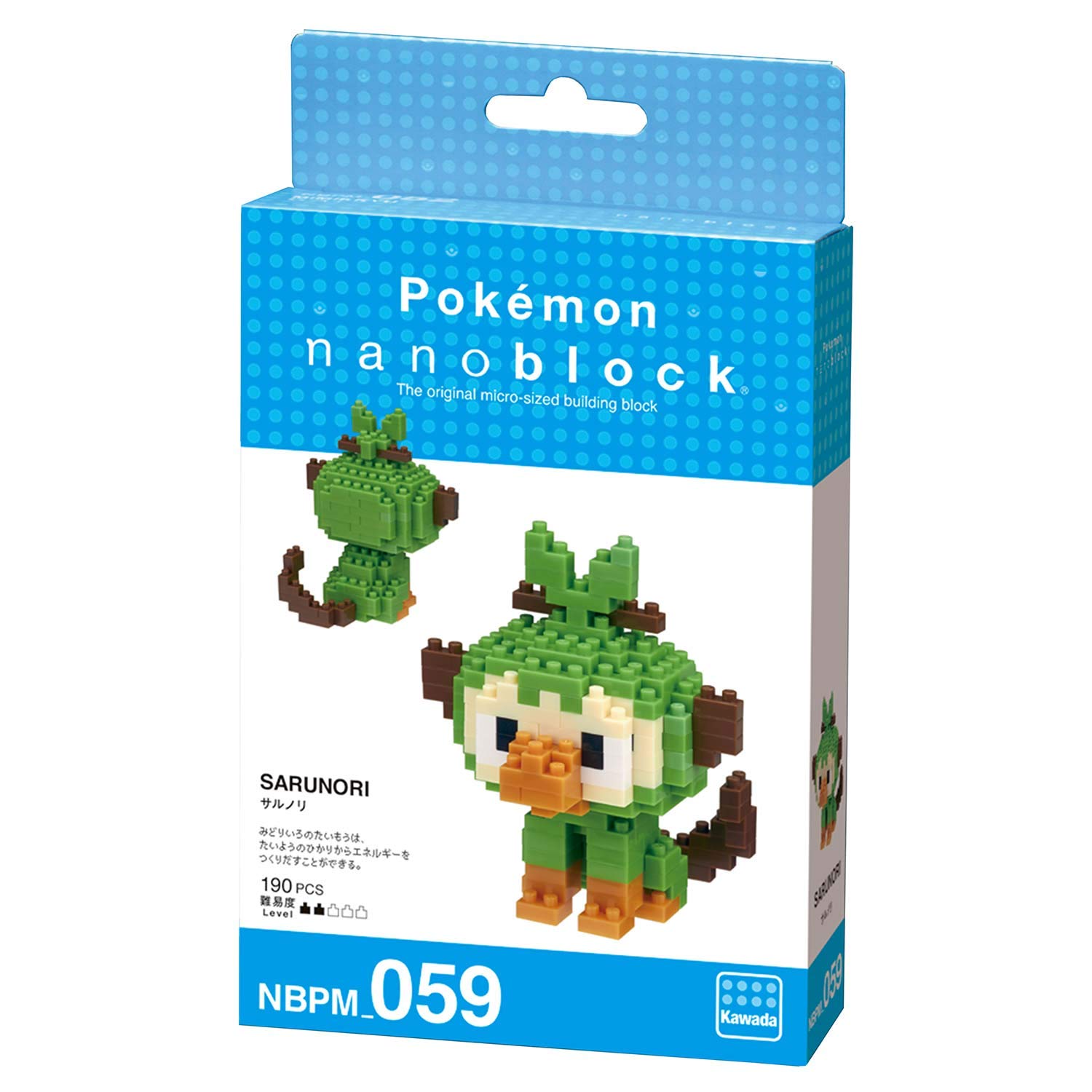 Kawada Nanoblock Pokemon Sarunori Nbpm_059 [‎12 years and up] Pokemon Building Blocks- Japan Figure Store - #1 Bring To You The Best Japanese Goods