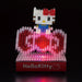 KAWADA Nbh-078 Nanoblock Led Sanrio Hello Kitty And Big Ribbon- Japan Figure Store - #1 Bring To You The Best Japanese Goods