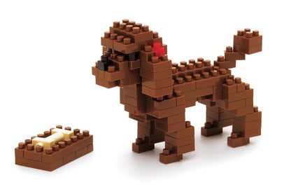 KAWADA Nbc-060 Nanoblock Toy Poodle- Japan Figure Store - #1 Bring To You The Best Japanese Goods