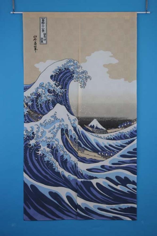 Narumikk Japan Noren Shiranami 14-214 Door Curtain- Japan Figure Store - #1 Bring To You The Best Japanese Goods