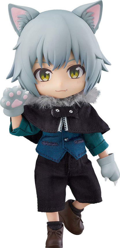 Good Smile Company Nendoroid Doll Wolf-Kun Ash Painted Figure- Japan Figure Store - #1 Bring To You The Best Japanese Goods