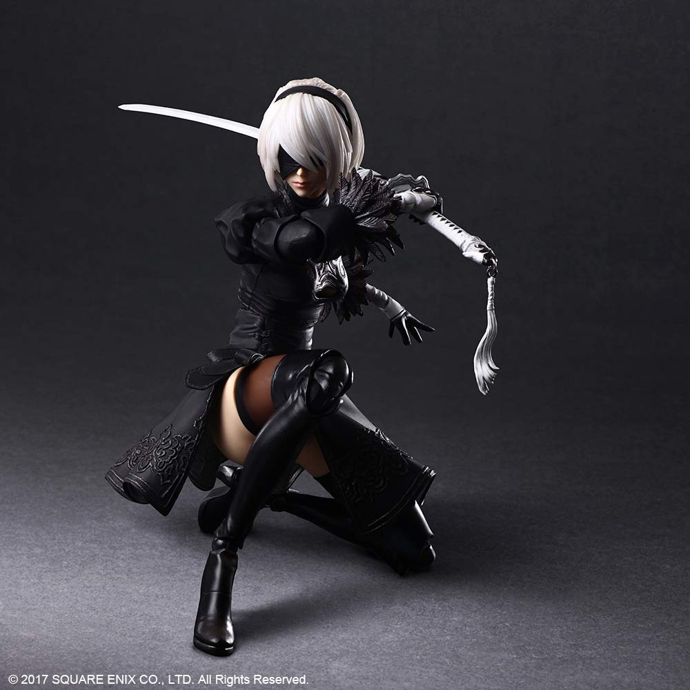 Nier Automata Play Arts Kai Yorha No.2 B Type Dx Version Pvc Painted Movable Figure- Japan Figure Store - #1 Bring To You The Best Japanese Goods
