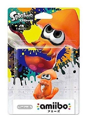 Nintendo Amiibo Inkling Squid Ika Orange Splatoon 3ds Wii U Accessories- Japan Figure Store - #1 Bring To You The Best Japanese Goods