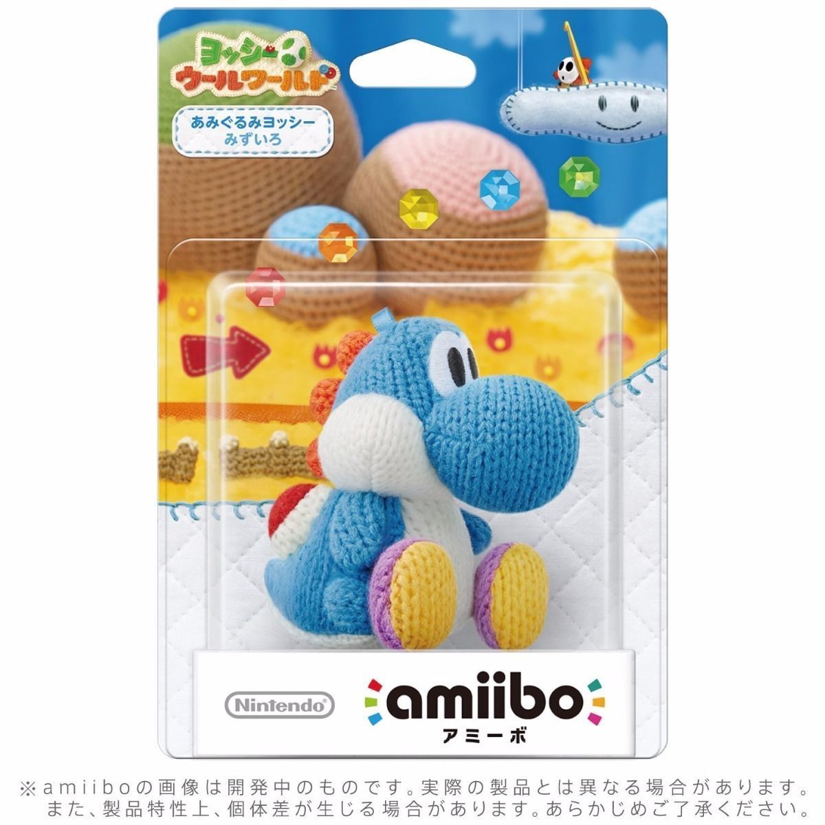 Nintendo Amiibo Yarn Yoshi Blue Yoshi's Woolly World 3ds Wii U Accessories- Japan Figure Store - #1 Bring To You The Best Japanese Goods