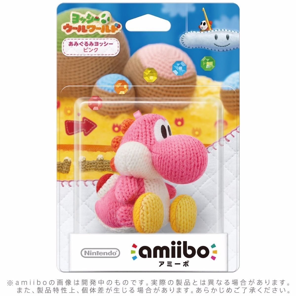 Nintendo Amiibo Yarn Yoshi Pink Yoshi's Woolly World 3ds Wii U Accessories- Japan Figure Store - #1 Bring To You The Best Japanese Goods