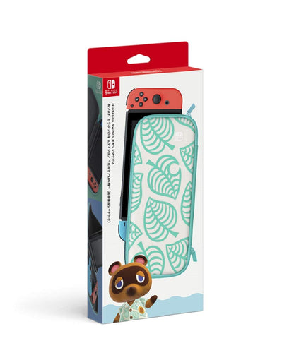 NINTENDO Switch Carrying Pouch Case Animal Crossing New Horizons Edition W/ Screen Protector Jtk- Japan Figure Store - #1 Bring To You The Best Japanese Goods