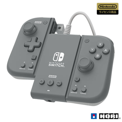 Hori Nintendo Switch Grip Controller Fit Attachment Set Charcoal Gray- Japan Figure Store - #1 Bring To You The Best Japanese Goods