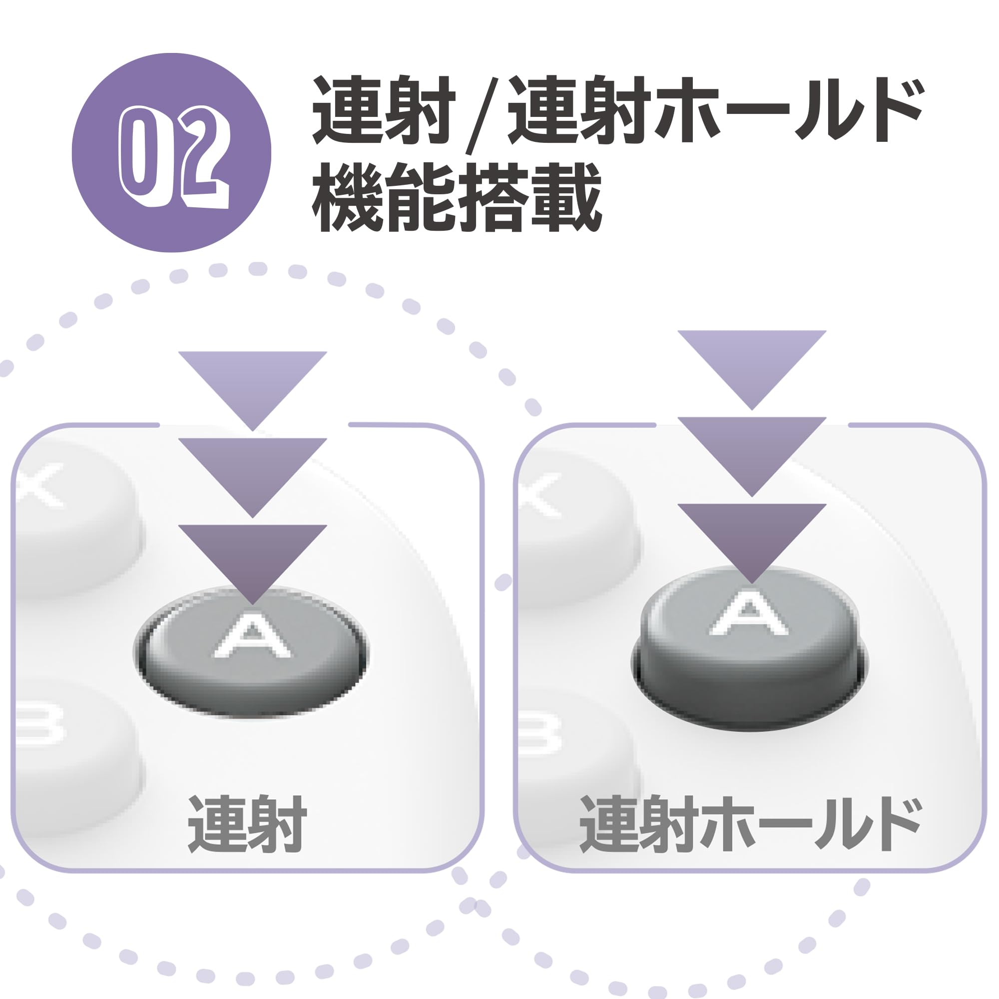 Nintendo Switch Hori Grip Controller Fit Attachment Set - Soft Purple- Japan Figure Store - #1 Bring To You The Best Japanese Goods