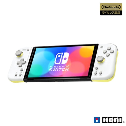 [Nintendo Licensed Product] Grip Controller Fit For Nintendo Switch Light Gray X Yellow [Nintendo Switch Compatible]- Japan Figure Store - #1 Bring To You The Best Japanese Goods