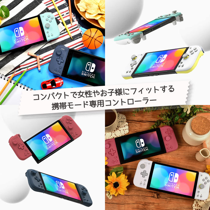 [Nintendo Licensed Product] Grip Controller Fit For Nintendo Switch Mint Green X White [Nintendo Switch Compatible]- Japan Figure Store - #1 Bring To You The Best Japanese Goods