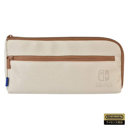 HORI Hand Pouch For Nintendo Switch / Nintendo Lite / Nintendo Oled Model Beige- Japan Figure Store - #1 Bring To You The Best Japanese Goods