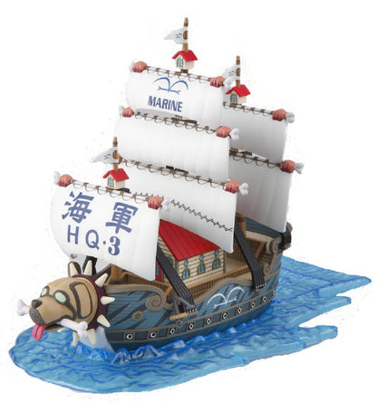 Bandai Spirits One Piece Grand Ship Collection Garp's Warship Color-Coded Plastic Model- Japan Figure Store - #1 Bring To You The Best Japanese Goods