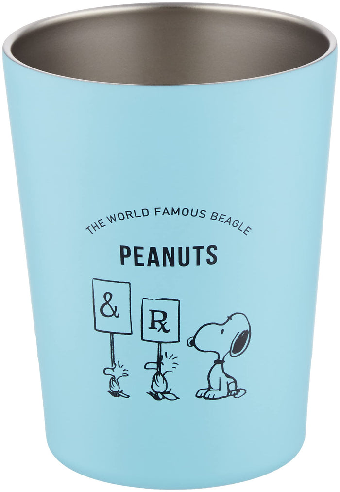 K.ONISHI M.D. Peanuts Snoopy Stainless Steel Tumbler S Blue- Japan Figure Store - #1 Bring To You The Best Japanese Goods