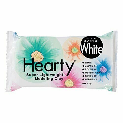 Padico Hearty Super Lightweight Modeling Clay White Soft & Light Air Dry 7 Oz- Japan Figure Store - #1 Bring To You The Best Japanese Goods
