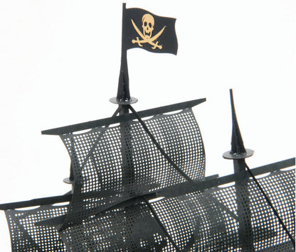 KAWADA Pnd-006 Papernano Black Pirate Ship Deluxe Edition- Japan Figure Store - #1 Bring To You The Best Japanese Goods