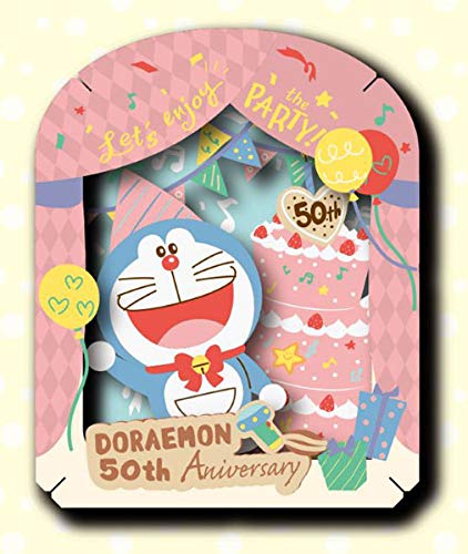 ENSKY Paper Theater Pt-167 Doraemon 50 Anniversary Celebrating With Cake- Japan Figure Store - #1 Bring To You The Best Japanese Goods