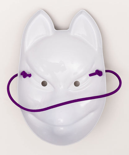 Party City Japanese-Style Folk Art Mask Fox Black Japanese Half Masks Fox Masks- Japan Figure Store - #1 Bring To You The Best Japanese Goods