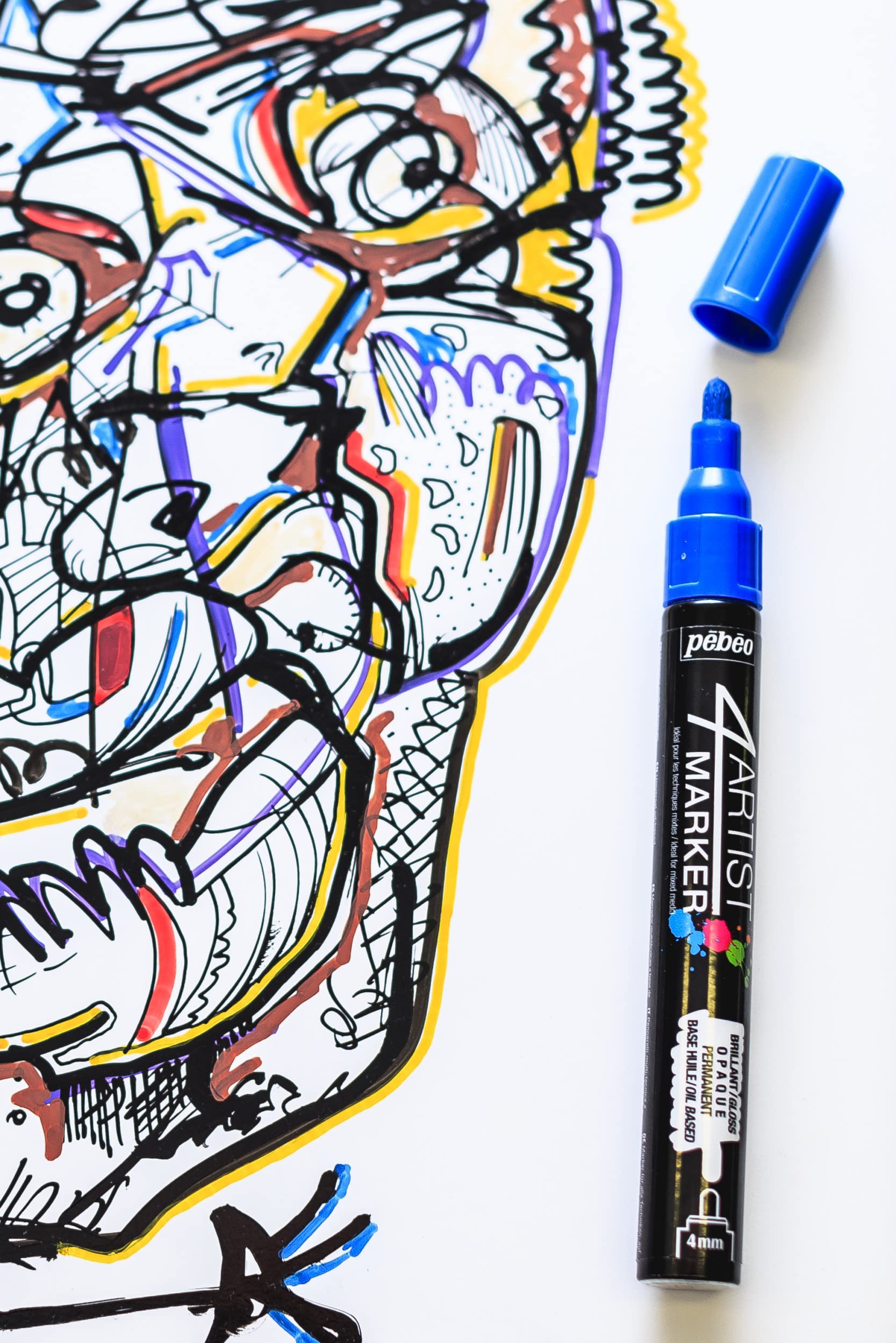 GAIANOTES Gpm00552 Opaque 4 Artist Marker 2Mm Gold Hobby Tools- Japan Figure Store - #1 Bring To You The Best Japanese Goods