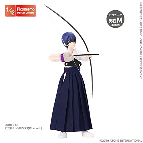 AZONE Pic326-Whn 1/12 Picco Neemo Kyudo Uniform Set White & Navy Blue- Japan Figure Store - #1 Bring To You The Best Japanese Goods