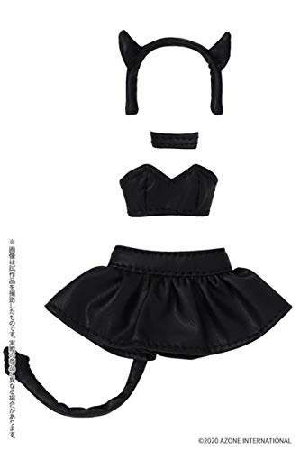 AZONE Pic327-Mbk 1/12 Picco Neemo Little Devil Costume Set Leather Black- Japan Figure Store - #1 Bring To You The Best Japanese Goods