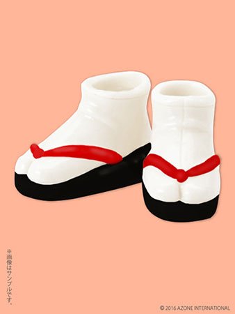 AZONE Pic124-Bkr 1/12 Soft Vinyl Sandals Black X Red- Japan Figure Store - #1 Bring To You The Best Japanese Goods