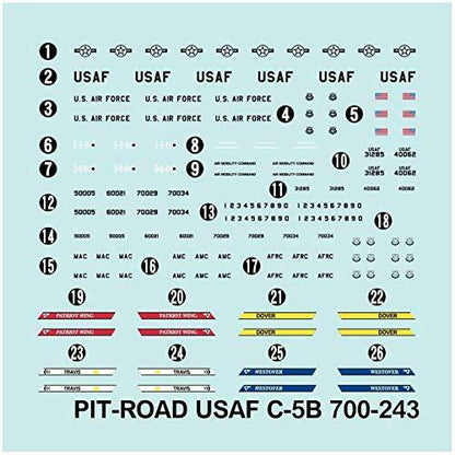 Pit-road 1/700 Modern U.s. Air Force Set 2 Kit S47- Japan Figure Store - #1 Bring To You The Best Japanese Goods