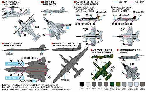 Pit-road Skywave 1/700 Modern Us Aircraft Set 1 Kit S53- Japan Figure Store - #1 Bring To You The Best Japanese Goods