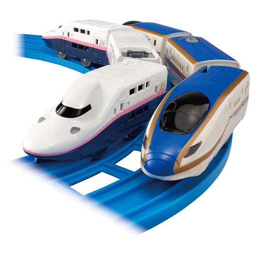 Takara Tomy Plarail Shinkansen Max E4 & E7 Joetsu in Toki Color- Japan Figure Store - #1 Bring To You The Best Japanese Goods