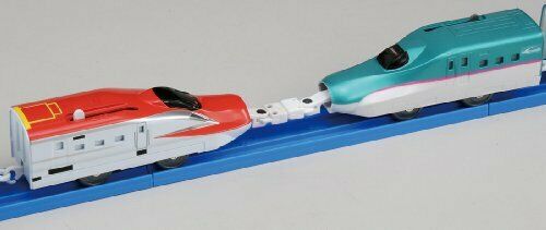Plarail Let's Connect! Series E6 'super Komachi' & Tomica Arch Rail Crossing Set- Japan Figure Store - #1 Bring To You The Best Japanese Goods